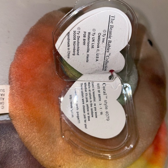 1st Gen TT Ty Beanie Baby Coral the Fish 1993 - Picture 6 of 10